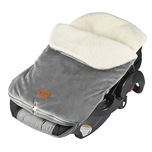 JJ Cole Bundle Me – Original, Baby Bunting Bag, Baby Stroller & Baby Car Seat Cover, Graphite 1 Count (Pack of 1)